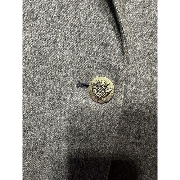 Vintage Sag Harbor Blazer Gray Wool Size 12Petite Y2K 90’s Academic Work - Picture 5 of 9